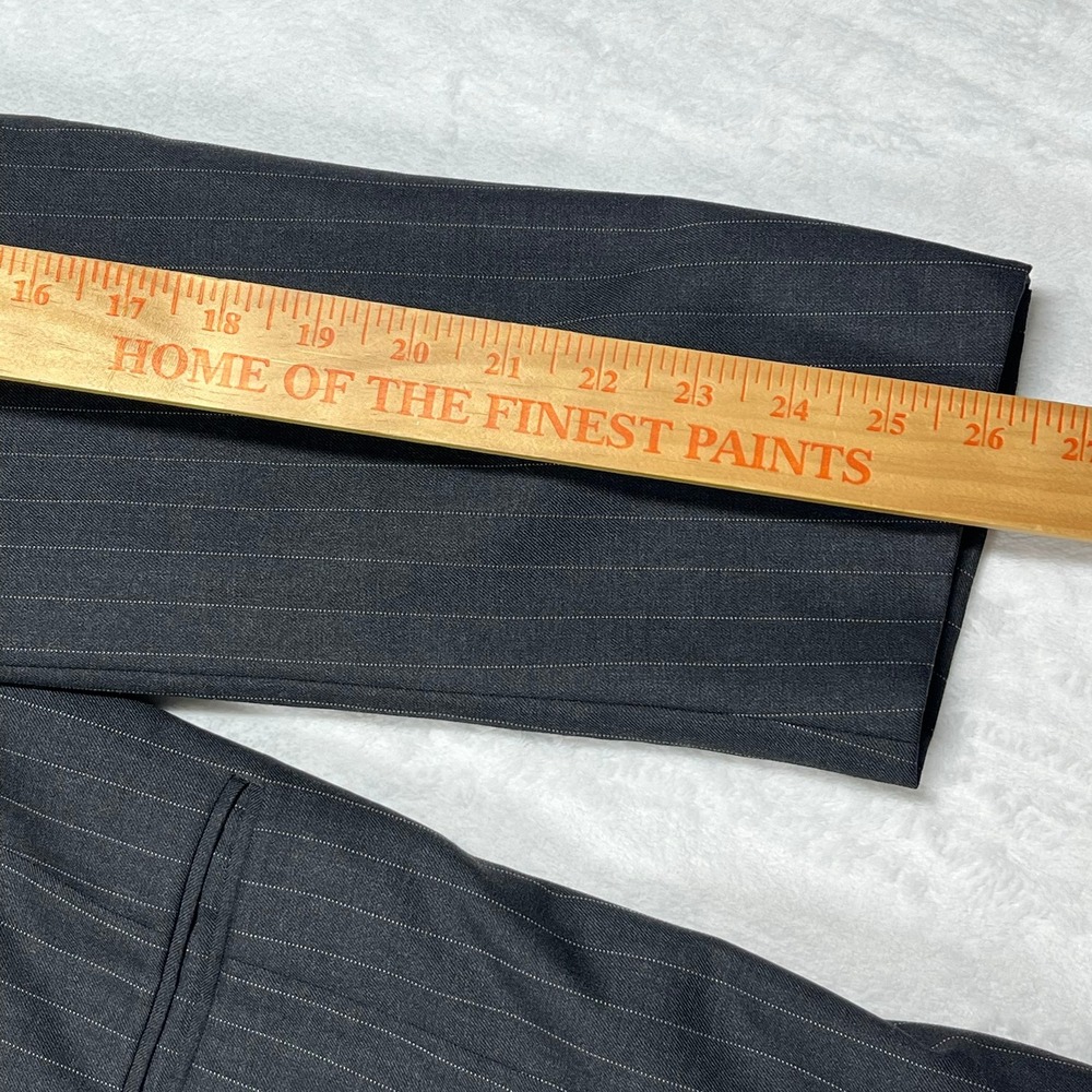 Hickey Freeman Madison Wool Two-Button Blazer Men 44L Grey Pinstripe Loro Piana - Picture 13 of 14